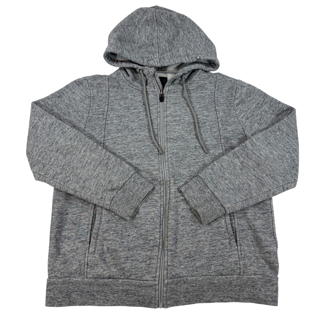 Figs Essential Full Zip Hoodie Scrub Sweatshirt Women's XL Gray Pockets